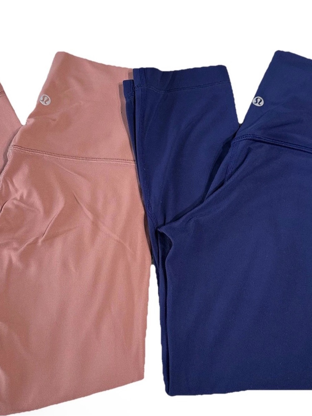 lululemon athletica Colorblock Leggings - Dusty Rose & Navy